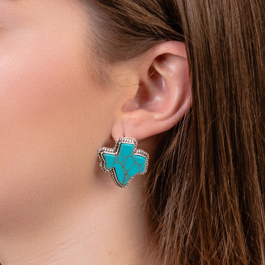 Turquoise Texas Stud Earrings