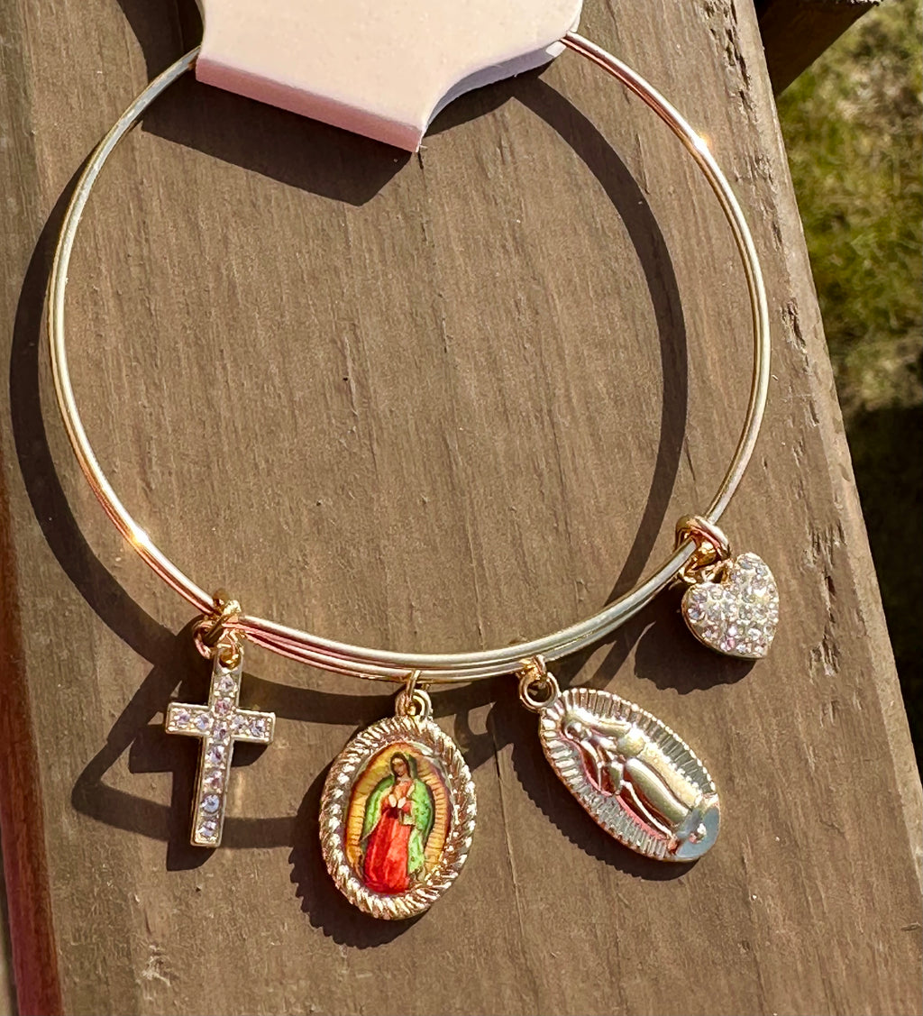 La Virgen de Guadalupe Charm Bracelet