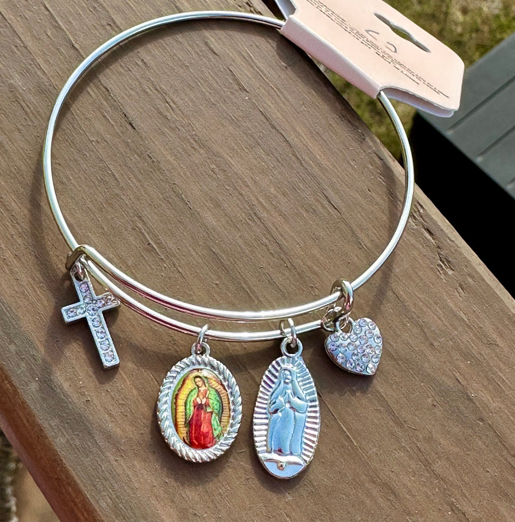 La Virgen de Guadalupe Charm Bracelet