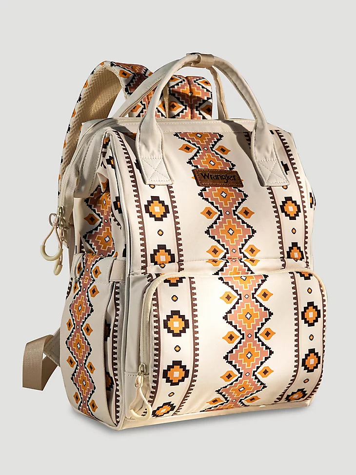 Wrangler Southwestern Print Backpack in Tan