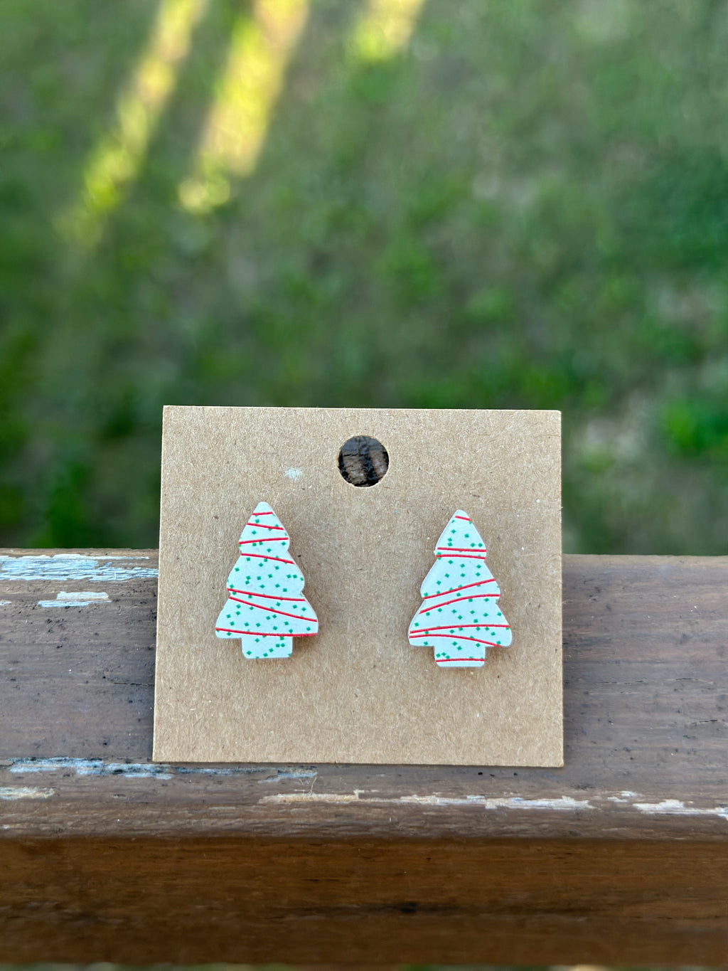 Mini Christmas Tree Earrings