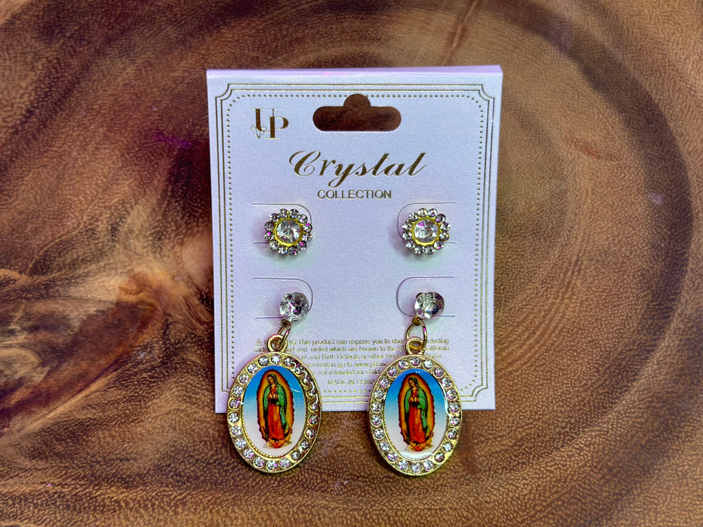 La Virgen de Guadalupe Earring Set