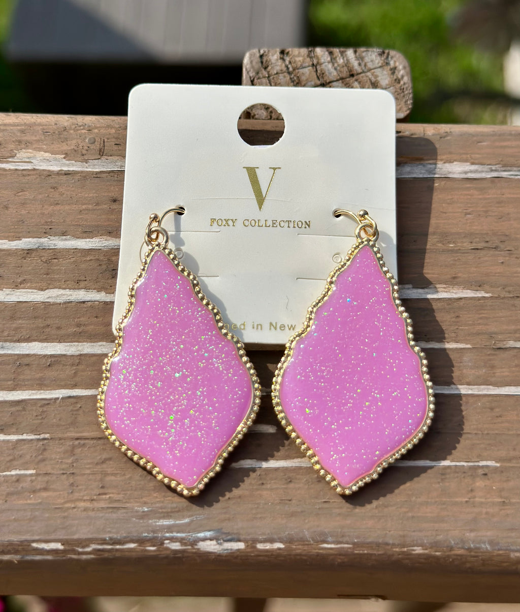 Colorful Day Scallop Earrings