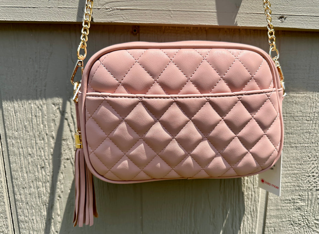 Lola Blush Quilted Crossbody