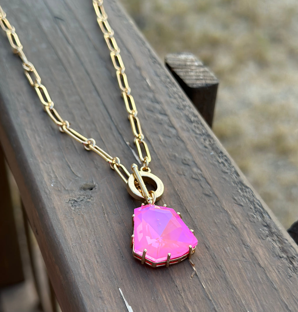 Krystal Pink Necklace