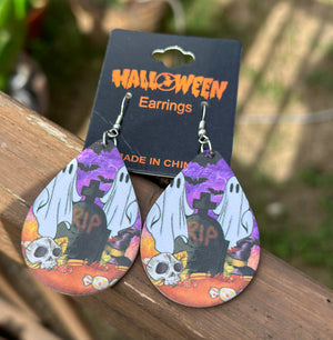 Halloween Teardrop Earrings