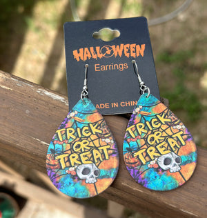 Halloween Teardrop Earrings