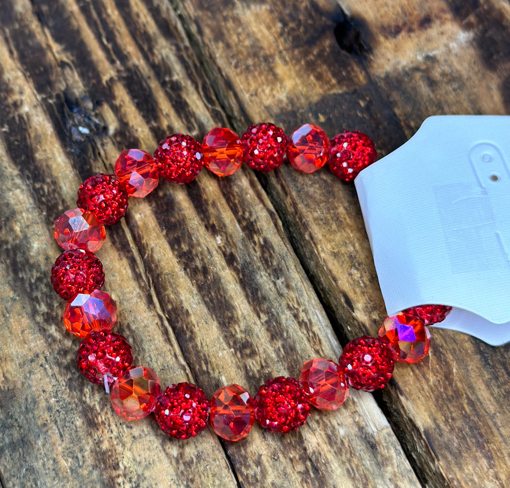Red Crystal Bling Bracelet