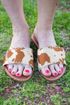 Brown Cow Studded Sandal