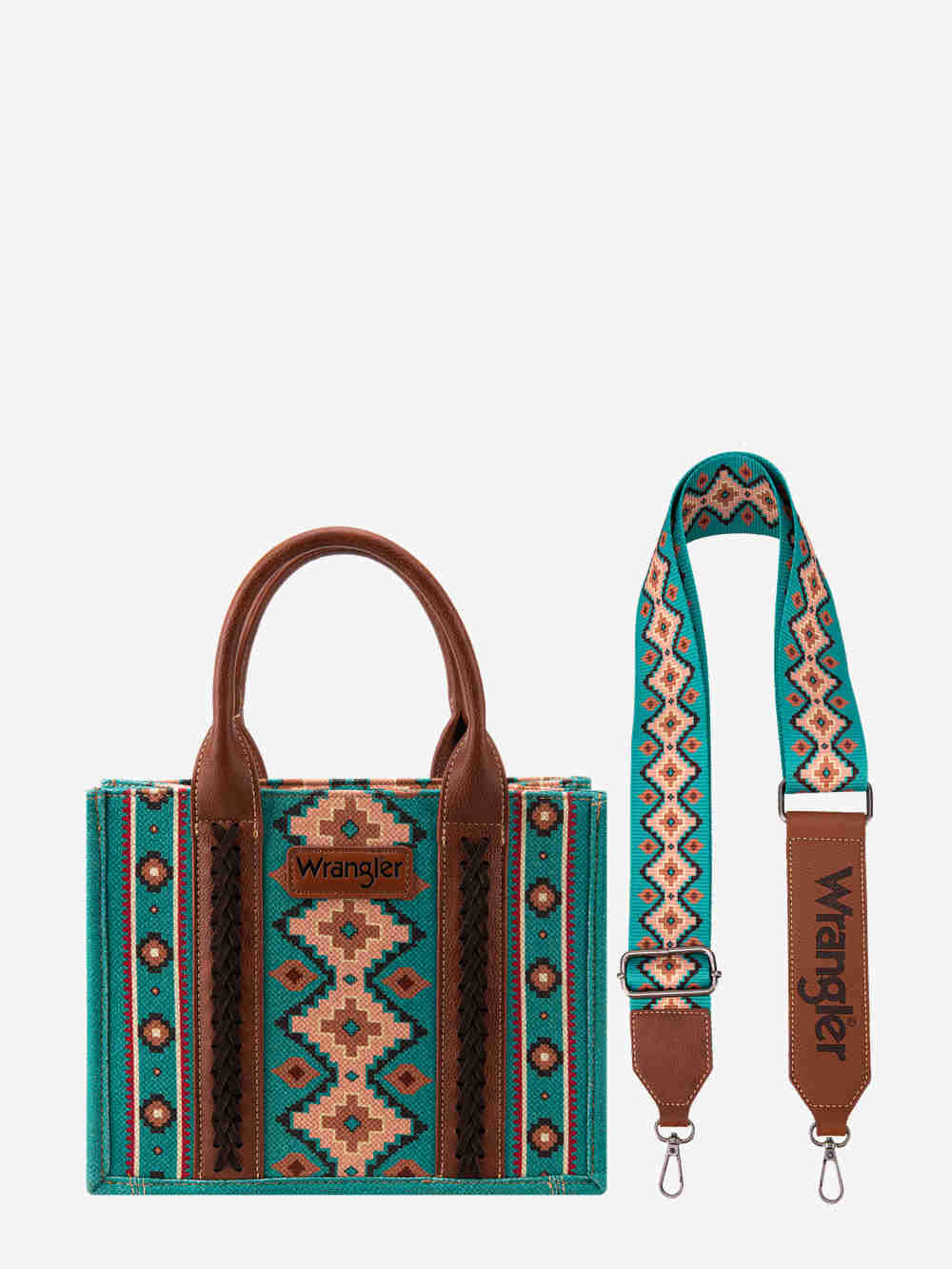 Wrangler All Over Aztec Canvas Tote Bag